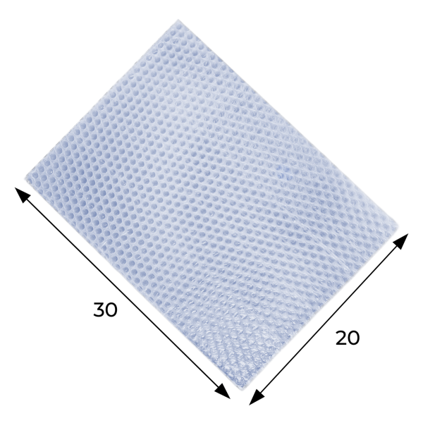 Пакет воздушно-пузырьковый 20х30 см, Антистатик, 3 слоя, плотность 75 — фото