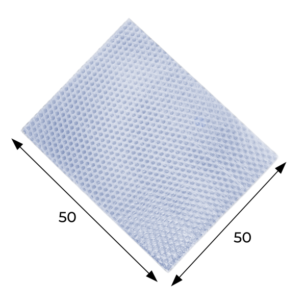 Пакет воздушно-пузырьковый 50х50 см, Антистатик, 3 слоя, плотность 75 — фото